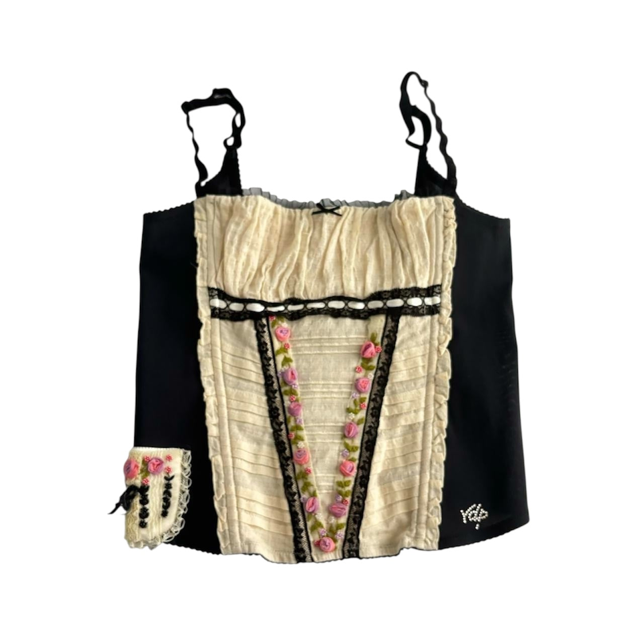 VDP Floral Embroidered Corset