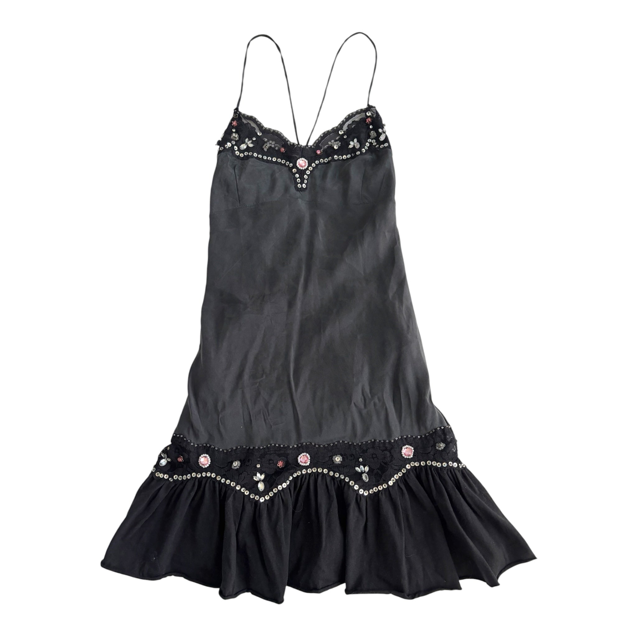 Y2K Manoush Gem Embroidered Mini Dress