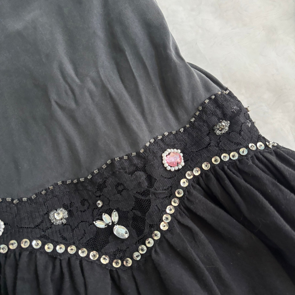 Y2K Manoush Gem Embroidered Mini Dress