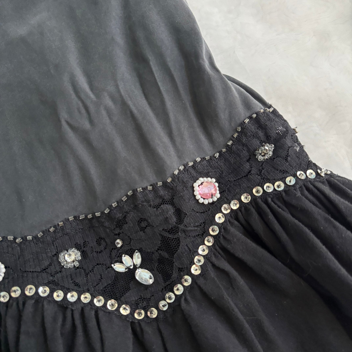 Y2K Manoush Gem Embroidered Mini Dress