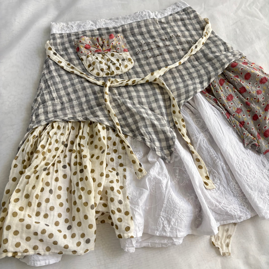 Cotton 3 Piece Top & Skirt Set