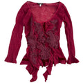 G Ferre Floral Alpaca Blend Top