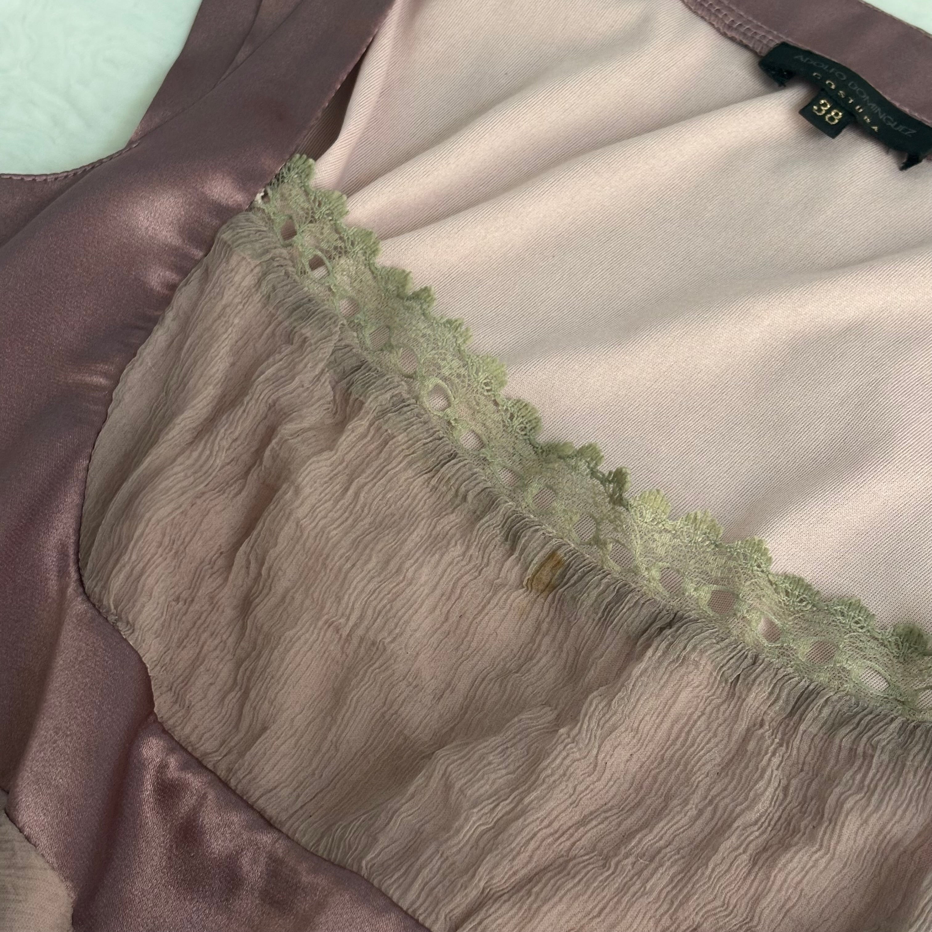 Silk Italian Pink Gauze Dress
