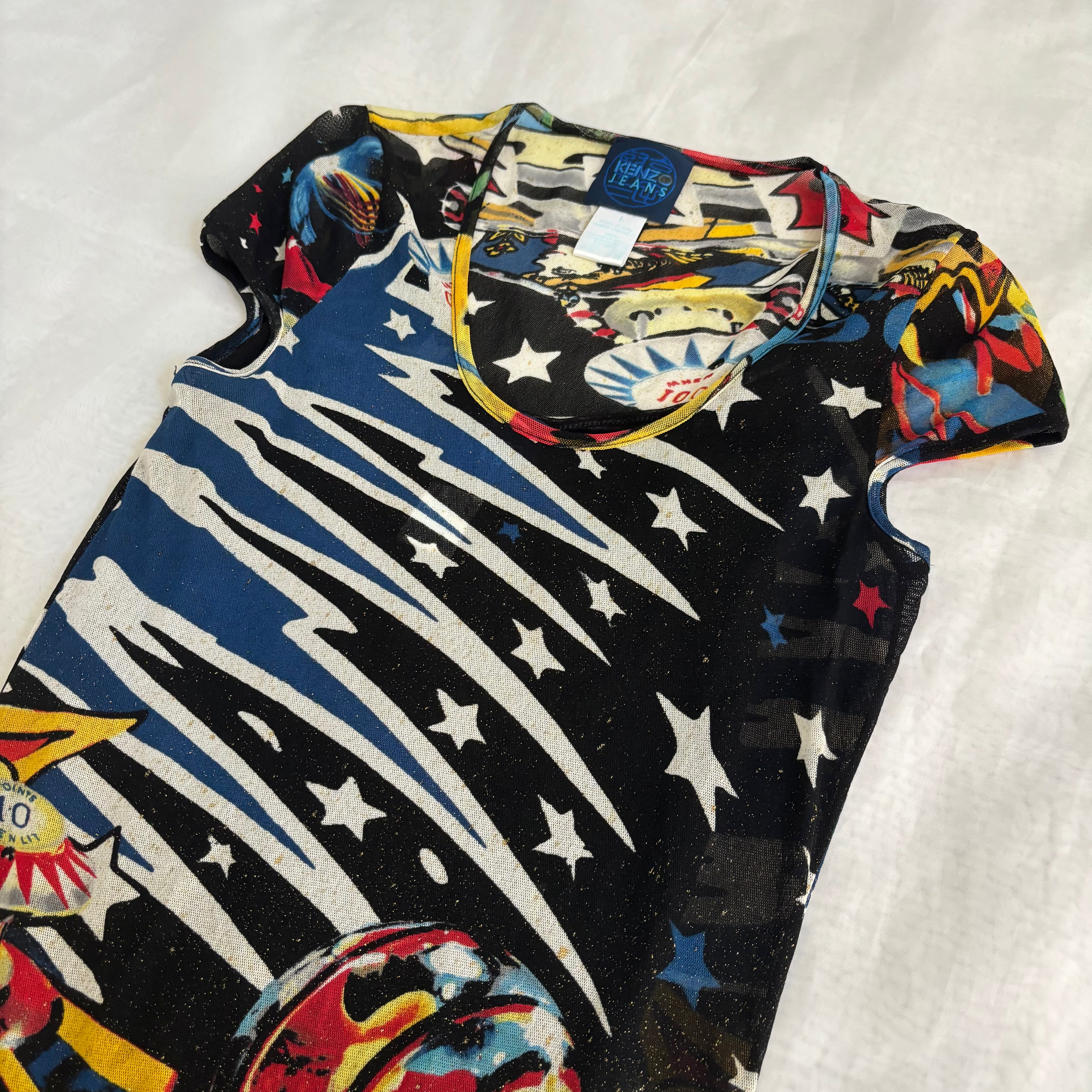 Kenzo Pinball Maxi Mesh Dress